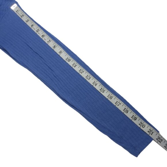 Uniti Blouse Womens Medium Blue Striped Long Sleeve Crew Neck Relaxed - Picture 5 of 5